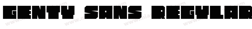 Genty Sans Regylar字体转换
